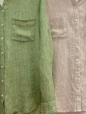 Meadow Linen Stripe Shirt