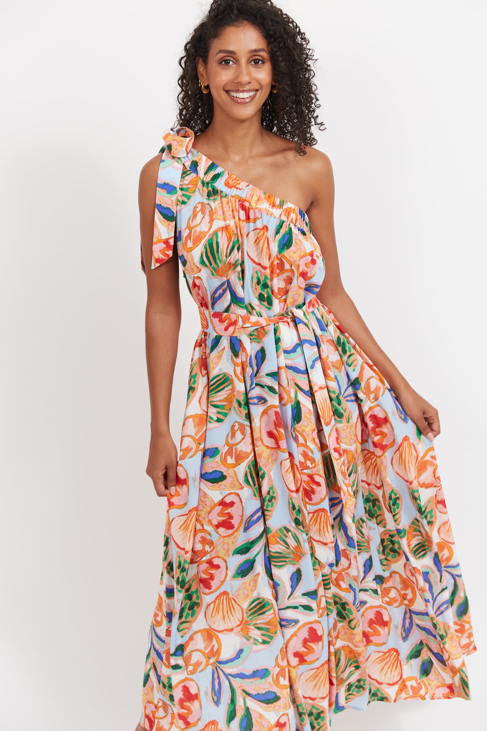 Baja One Shoulder Dress