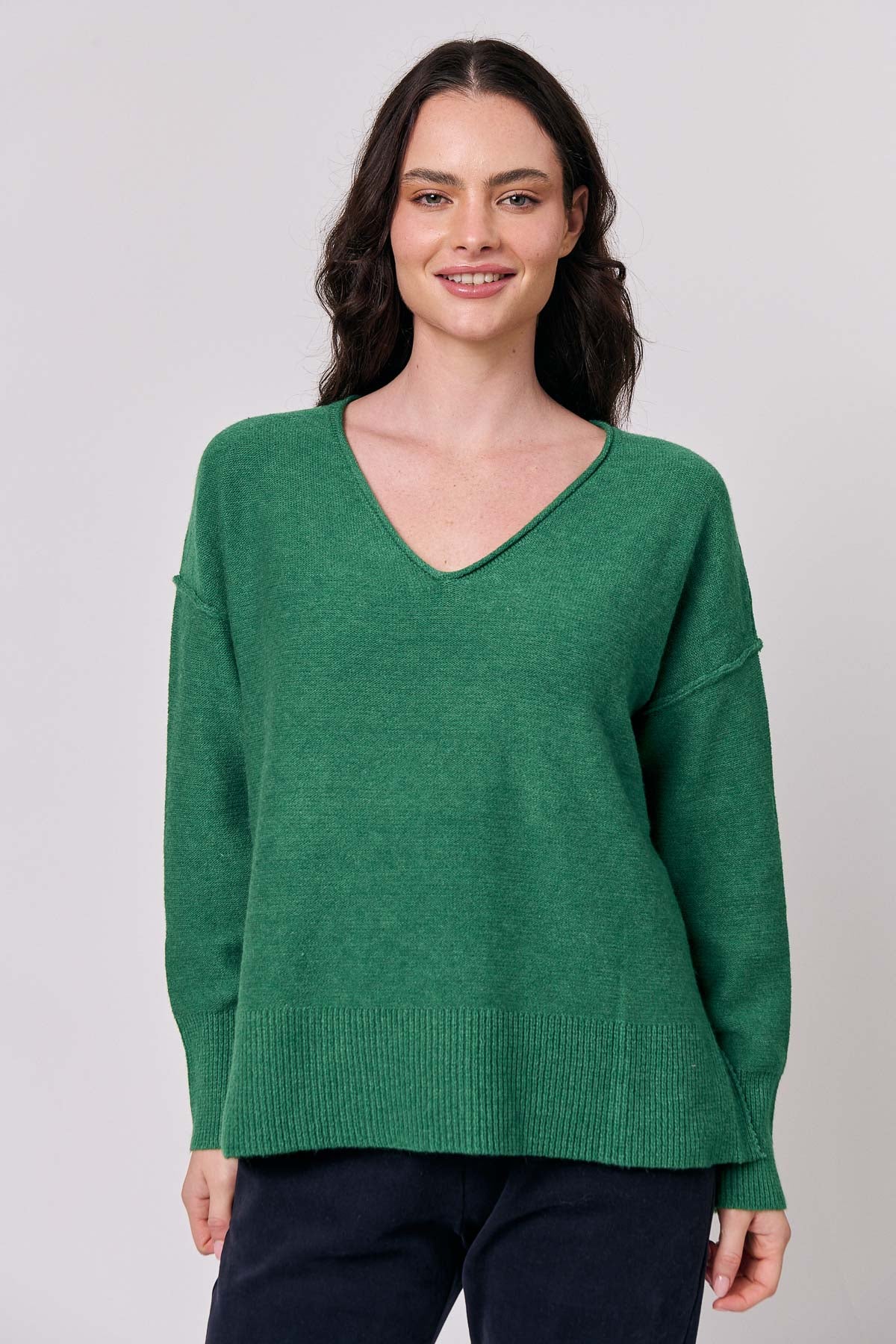 Classic Knit V-Neck Jumper