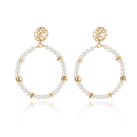 Hoop Beaded Earrings