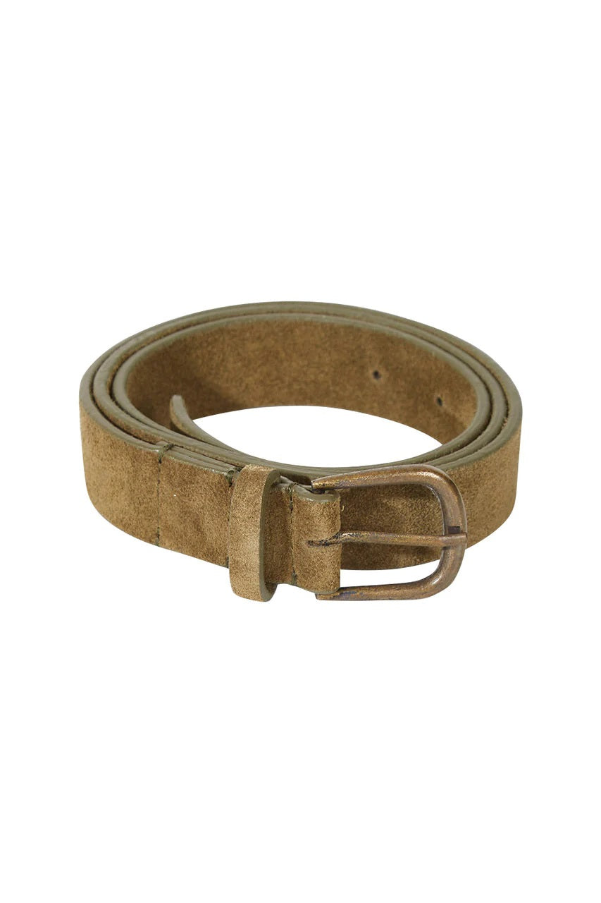 Hunter Belt in Tan Suede