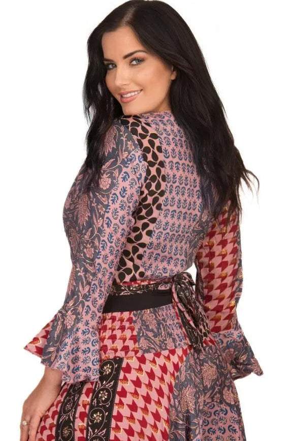 Silvia Wrap Tie Top