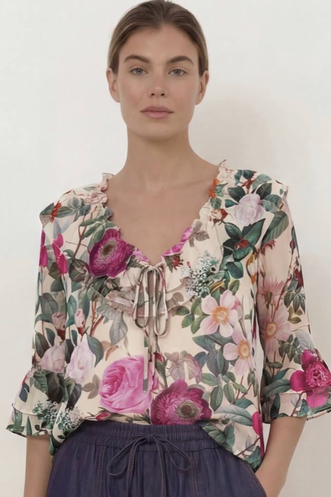 Floral Bamboo Top