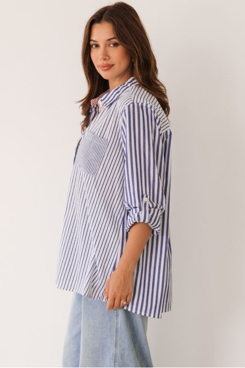 Multi Stripe Long Shirt