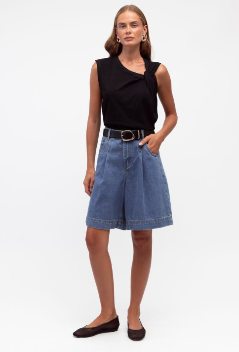 Audrey Twist Shoulder Top