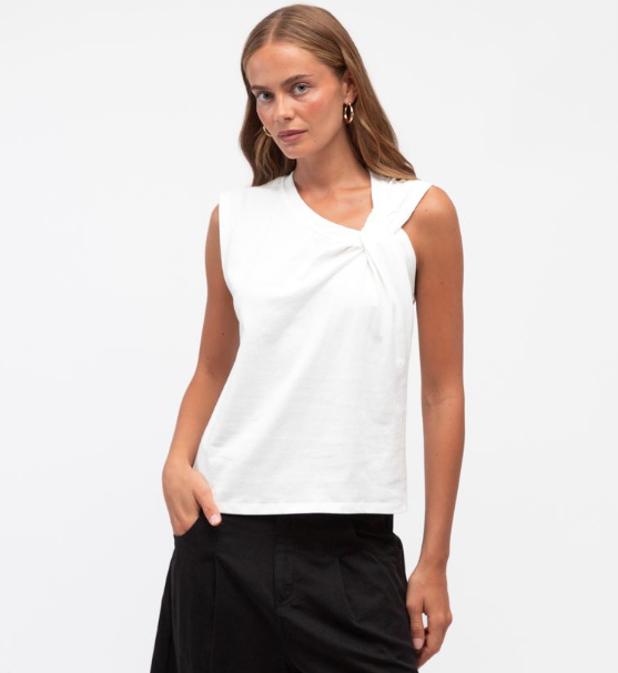 Audrey Twist Shoulder Top