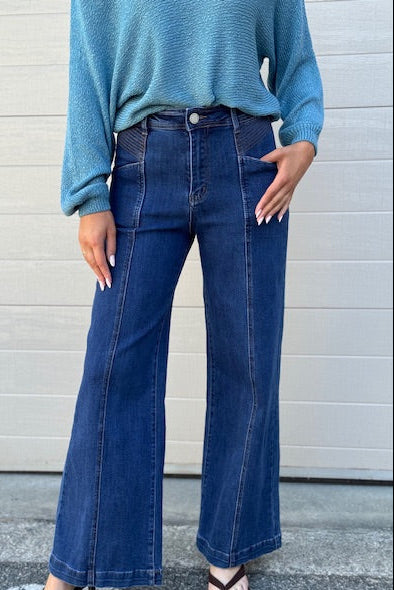 Stitched Panel Jeans