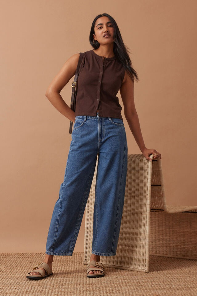 Leah Tapered Barrel Jean