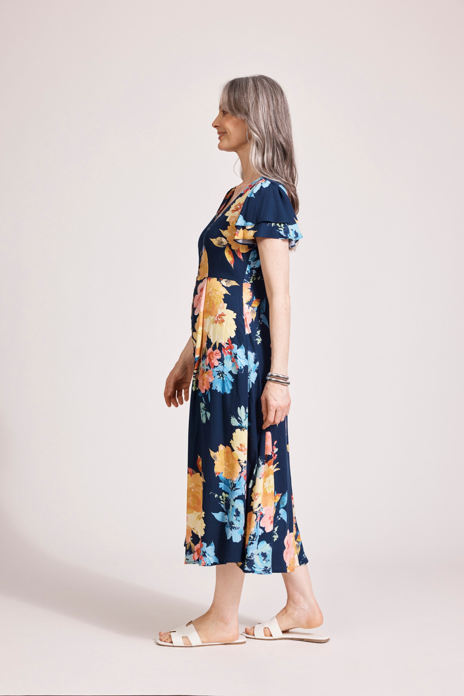 Parisio Button Midi Dress