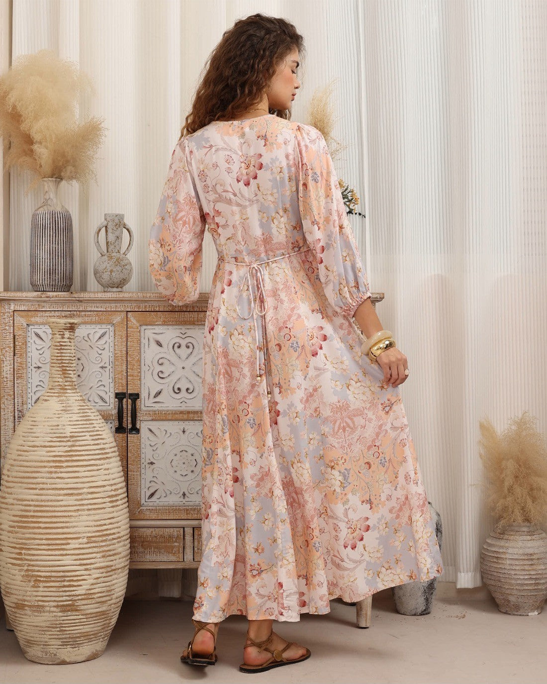 Rosewater Button Maxi Dress
