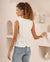 Split Front Button Up Tank Top