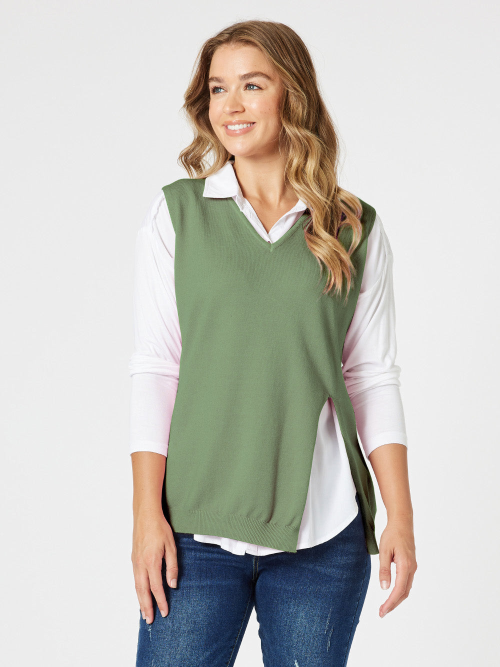 Vicky Side Split Vest