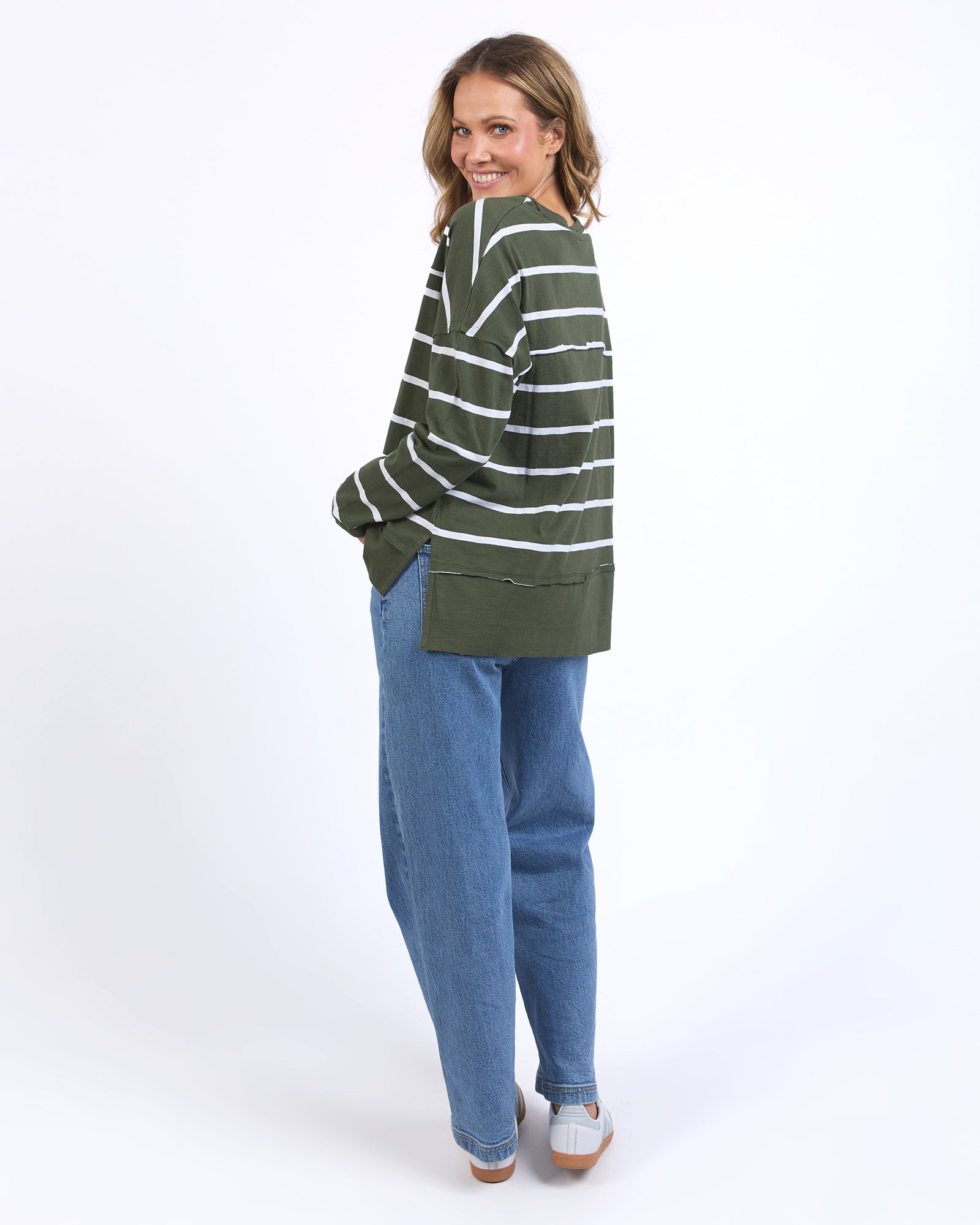 Jayne Striped Throw on Top