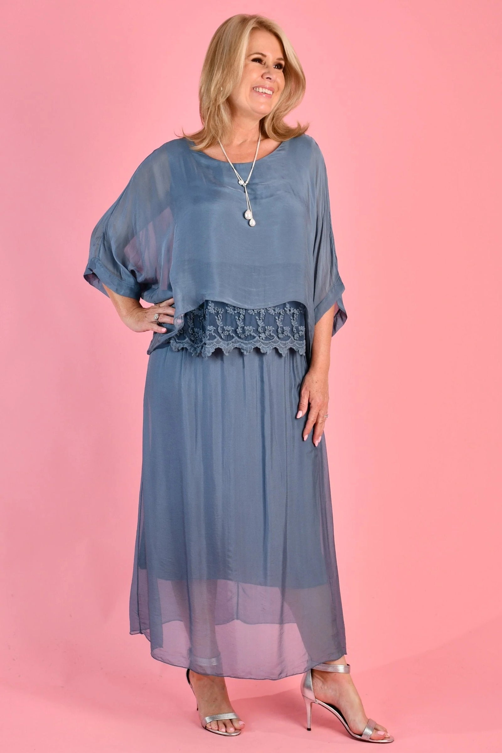 Marta Silk Maxi Skirt