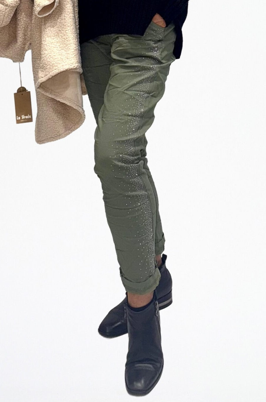 Jogger Pant with Side Bling