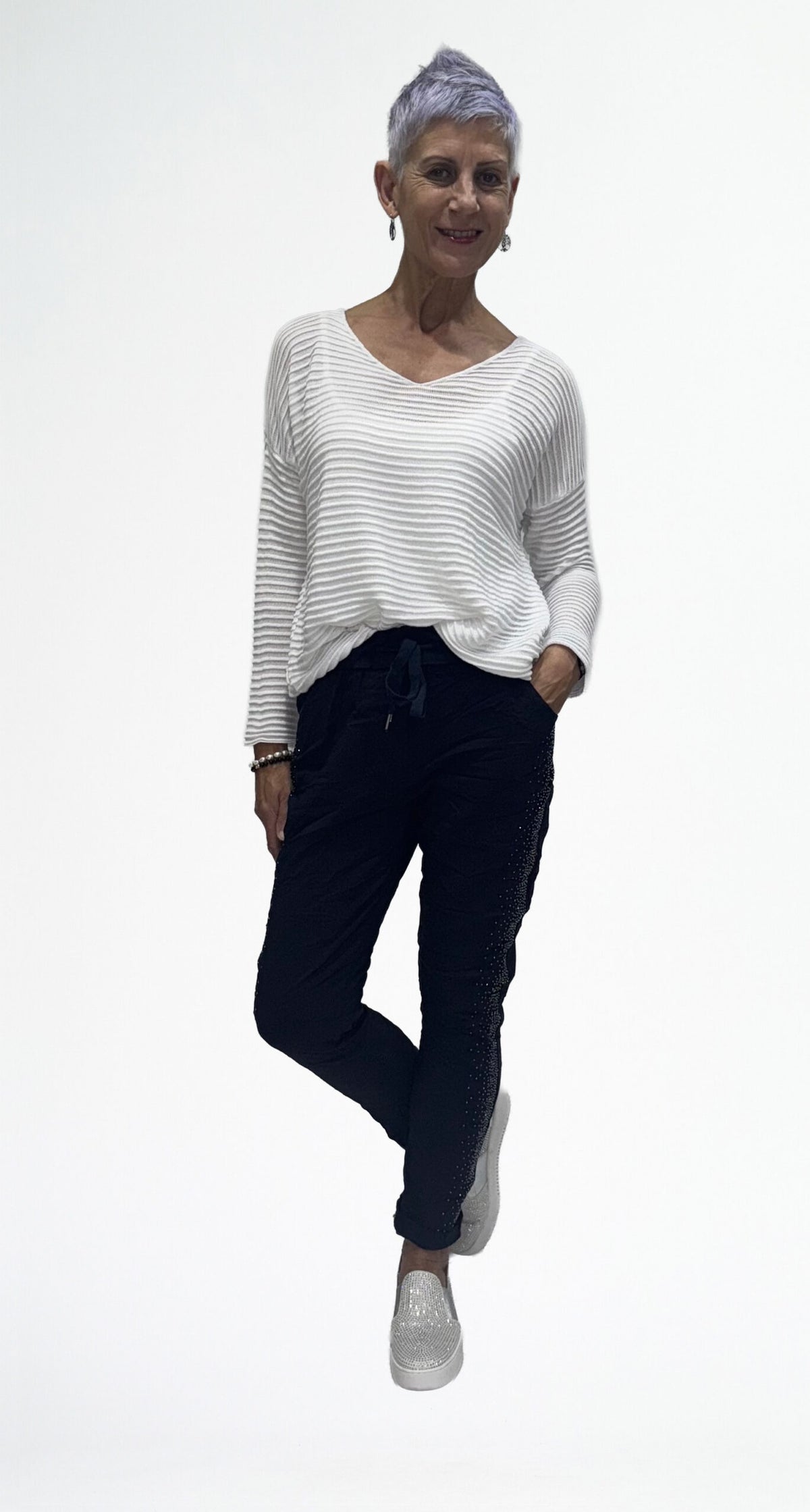 Jogger Pant with Side Bling