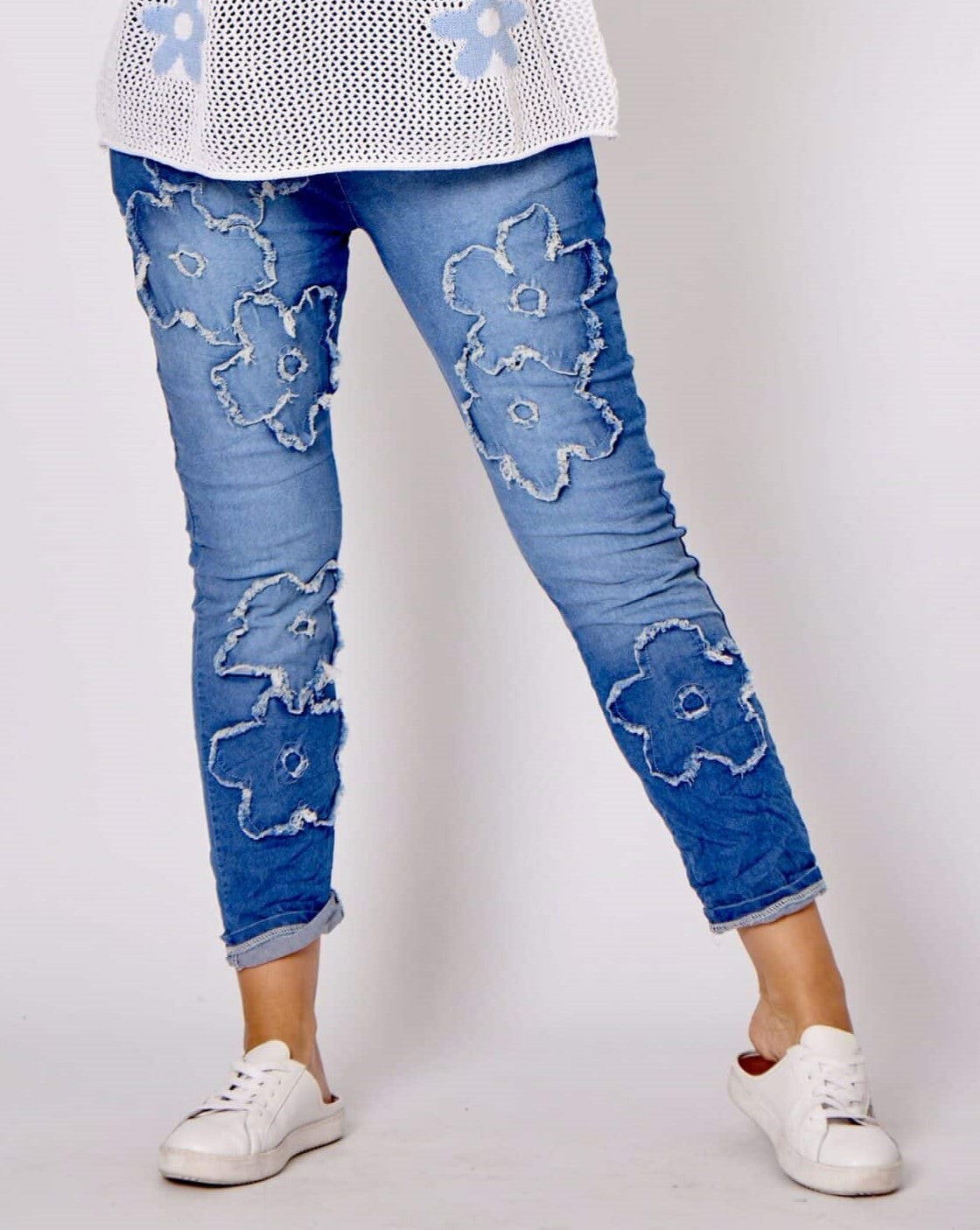 Daisy Flower Jeans