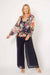 High Frill Tie Neck Top
