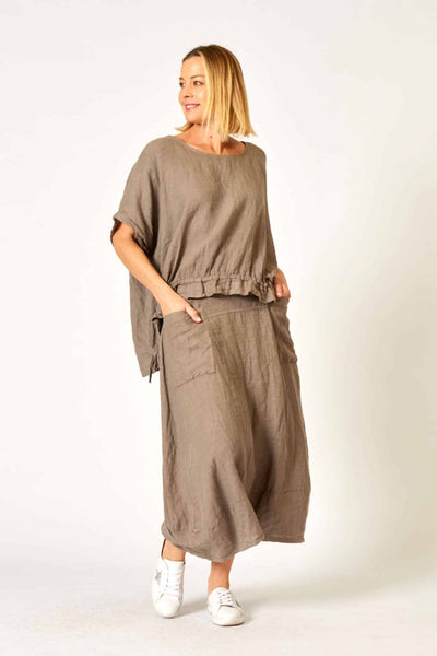 Linen Skirt 2in1 Pants