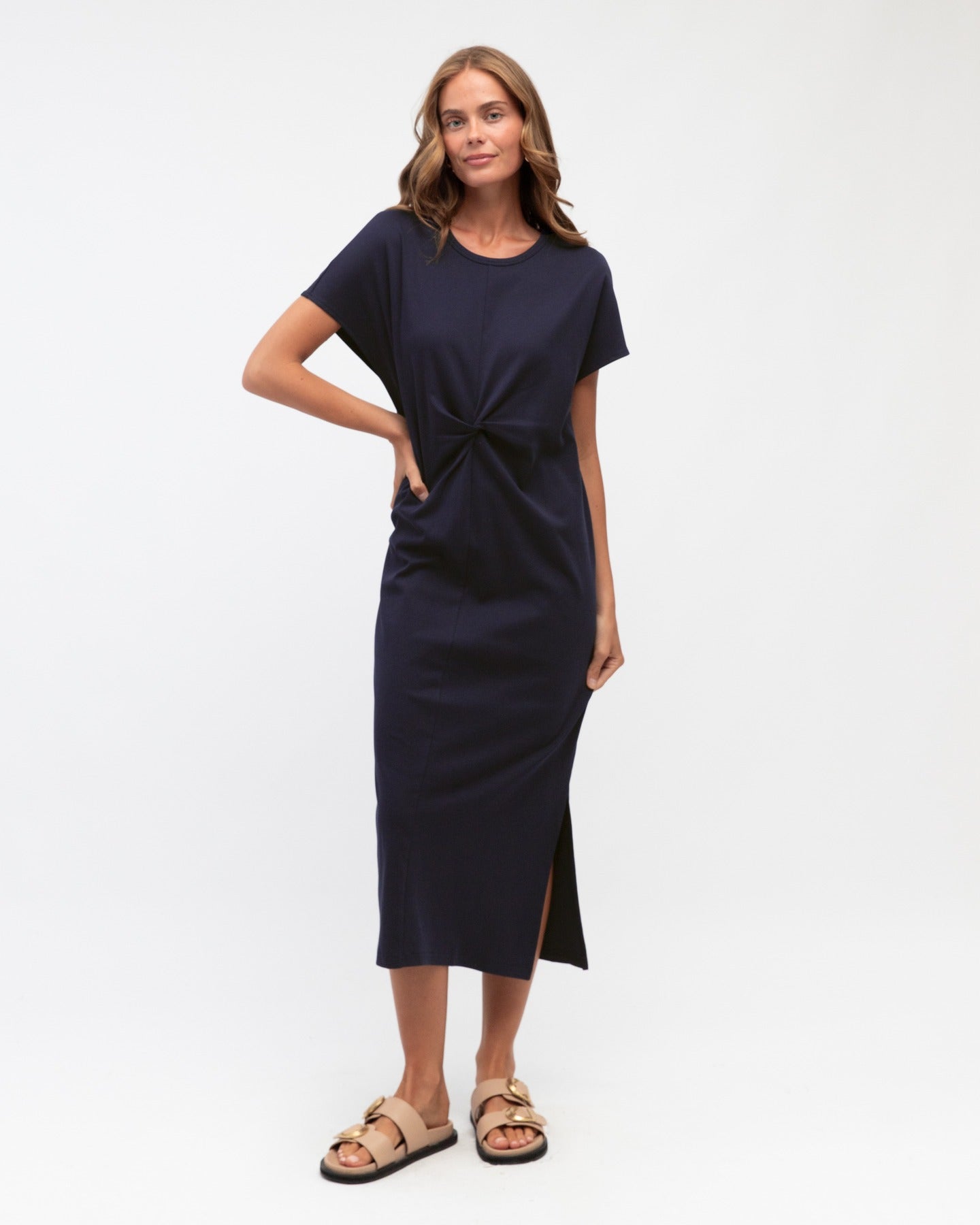 Cotton Twist Front Dress