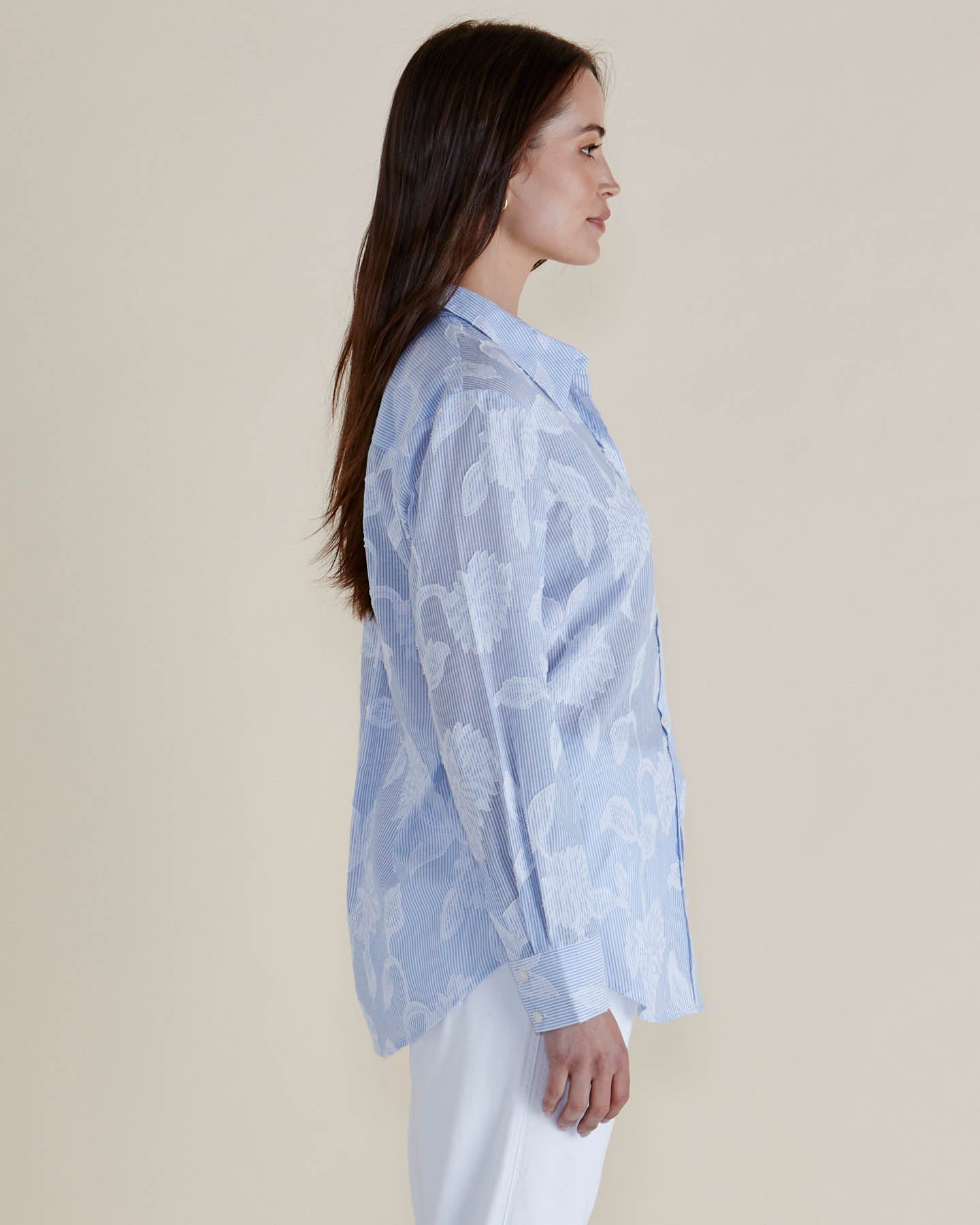 Lace Stripe Shirt