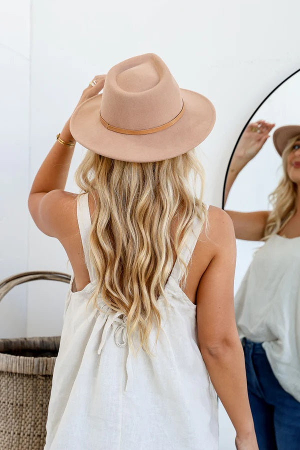 Felt Brim Hat