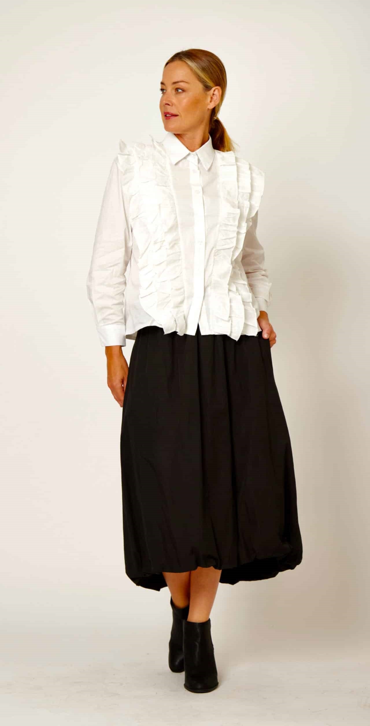 Cotton Hem Skirt