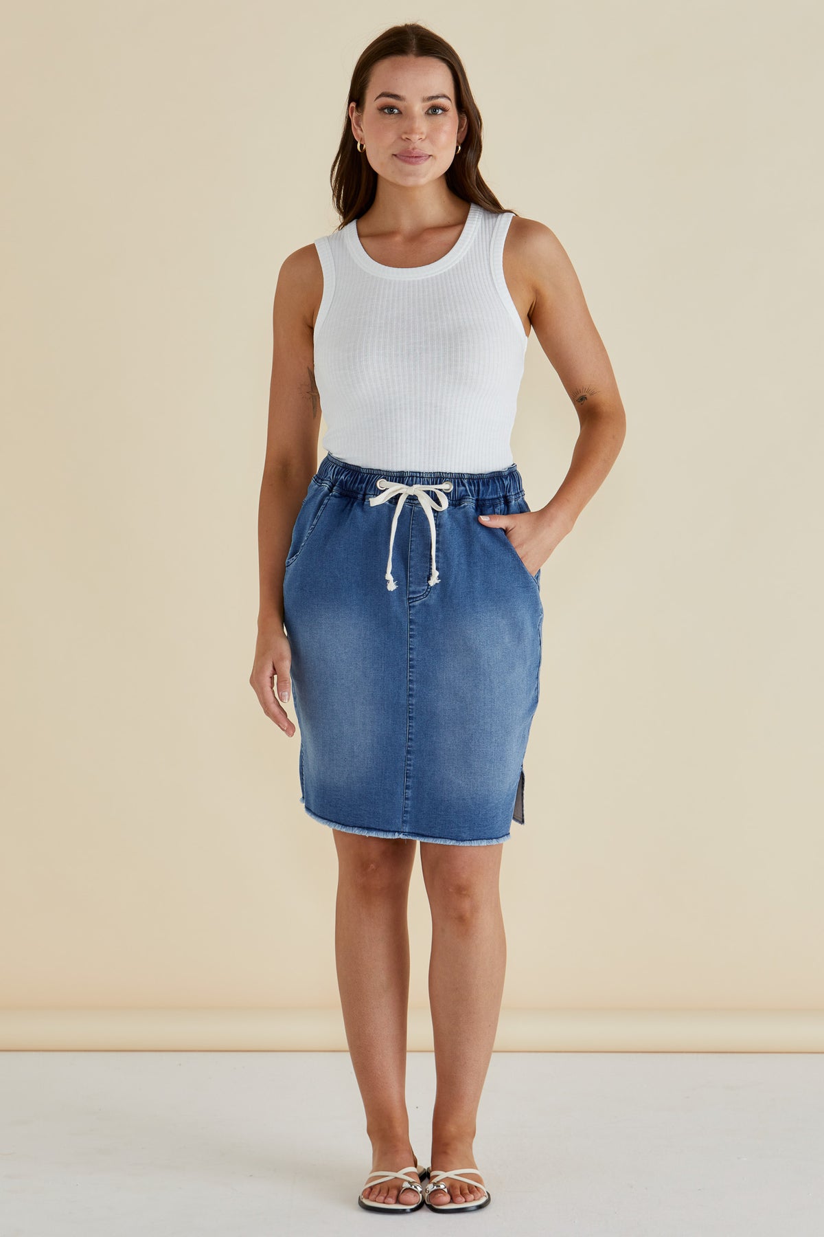 Augie Denim Skirt