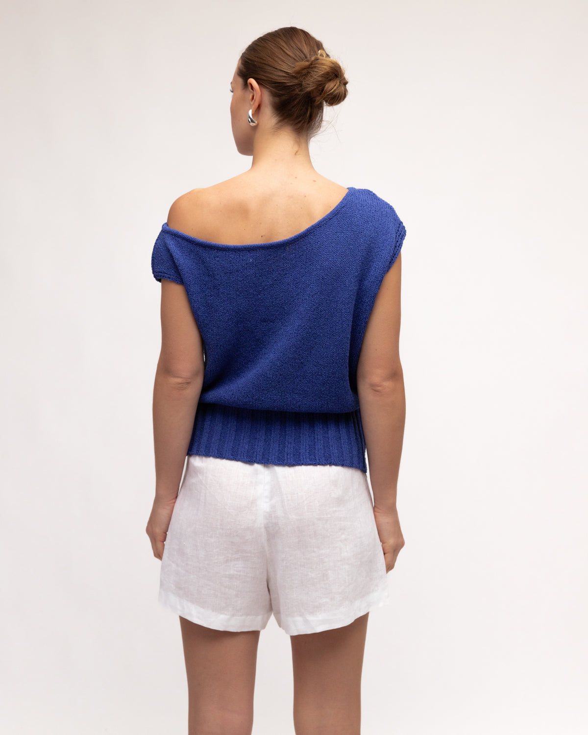 Boat Neck Knit Top