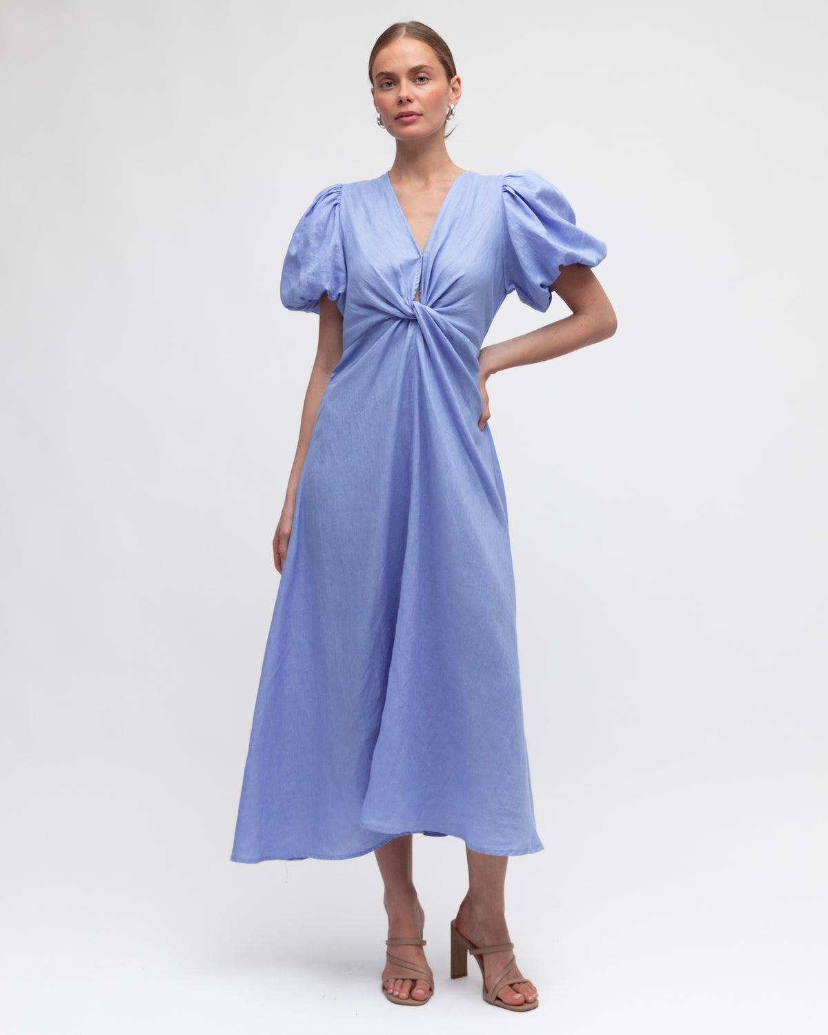 Chica Twist Knot Midi Dress