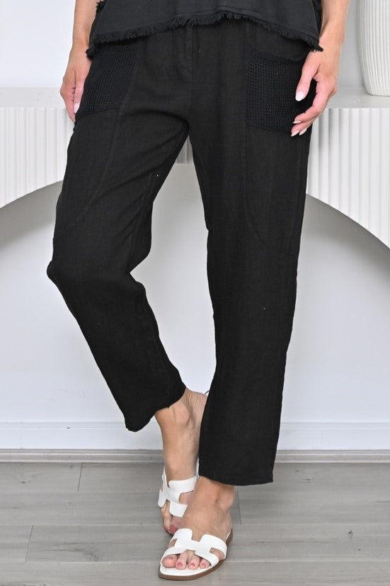 Net Pockets Cotton Pant