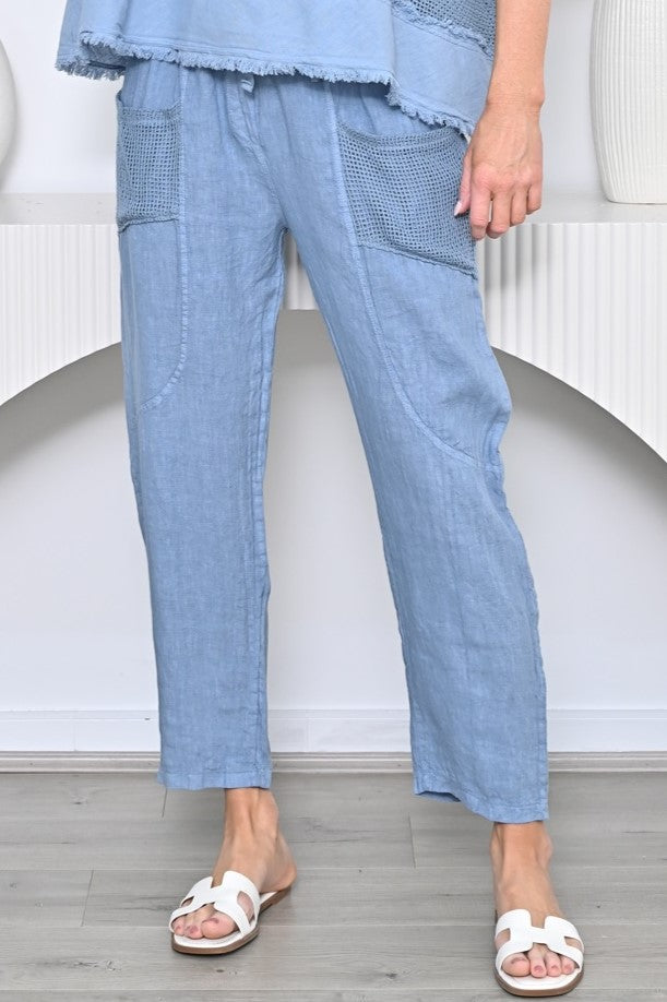 Net Pockets Cotton Pant
