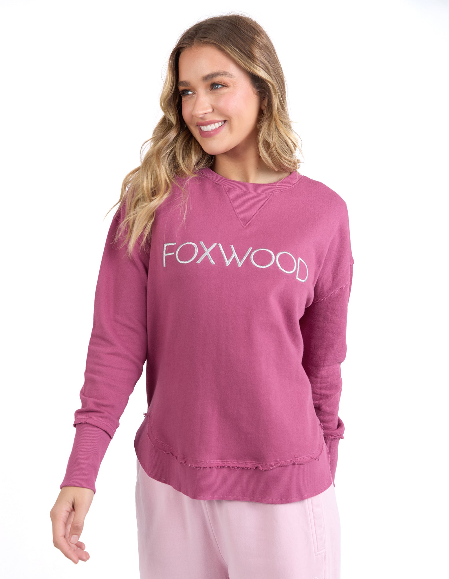 Simplified Metallic Crew Neck Jumper