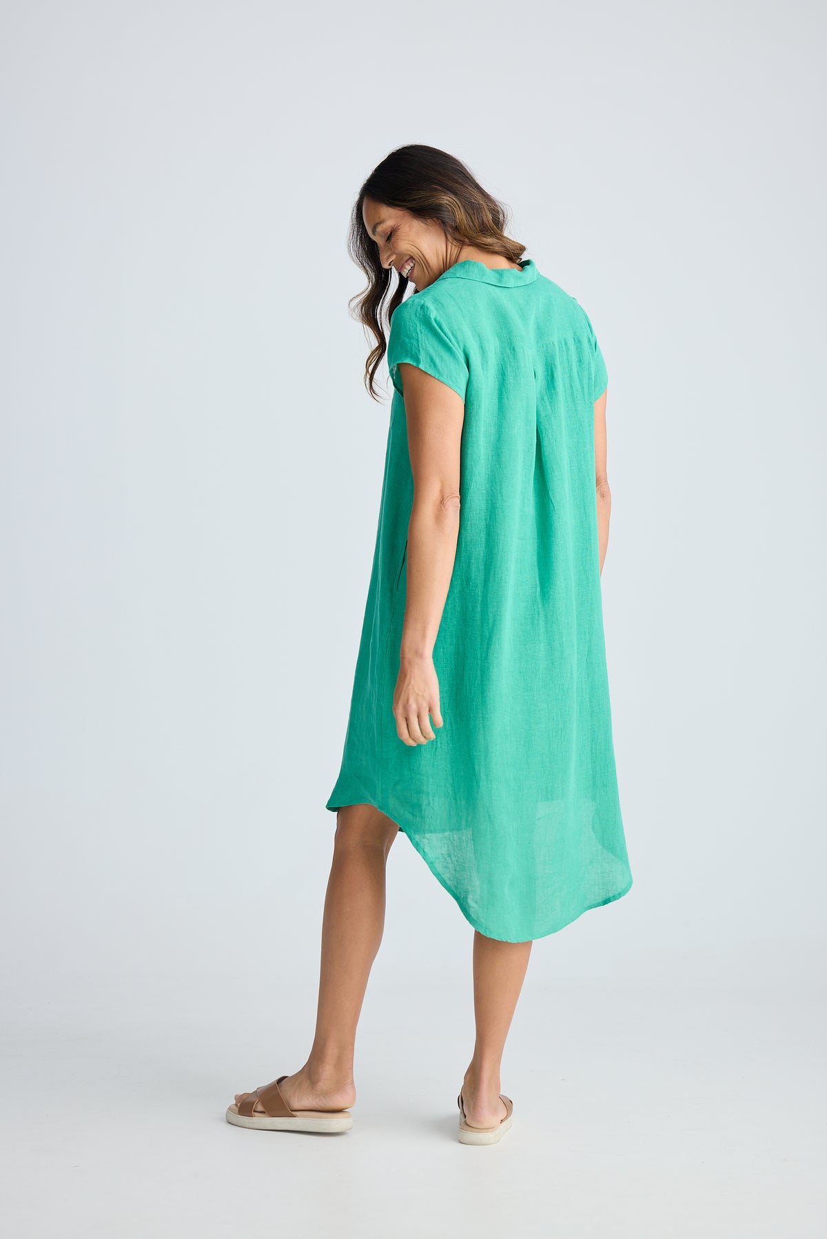 Ahoy Linen Tunic Dress