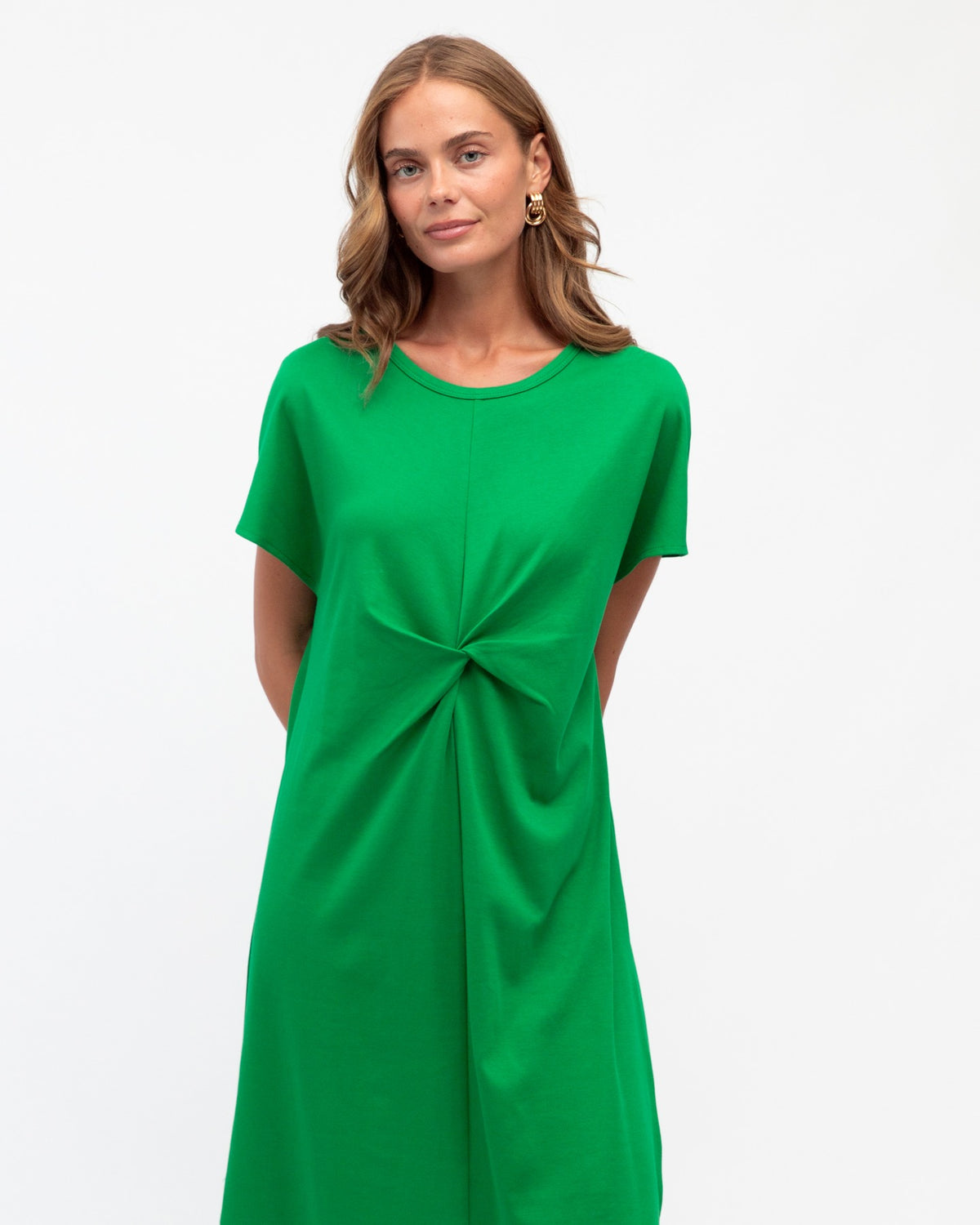 Cotton Twist Front Dress