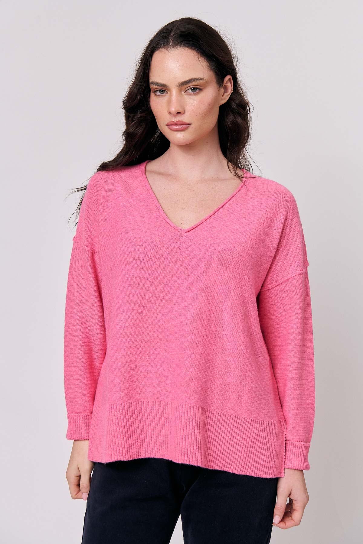 Classic Knit V-Neck Jumper