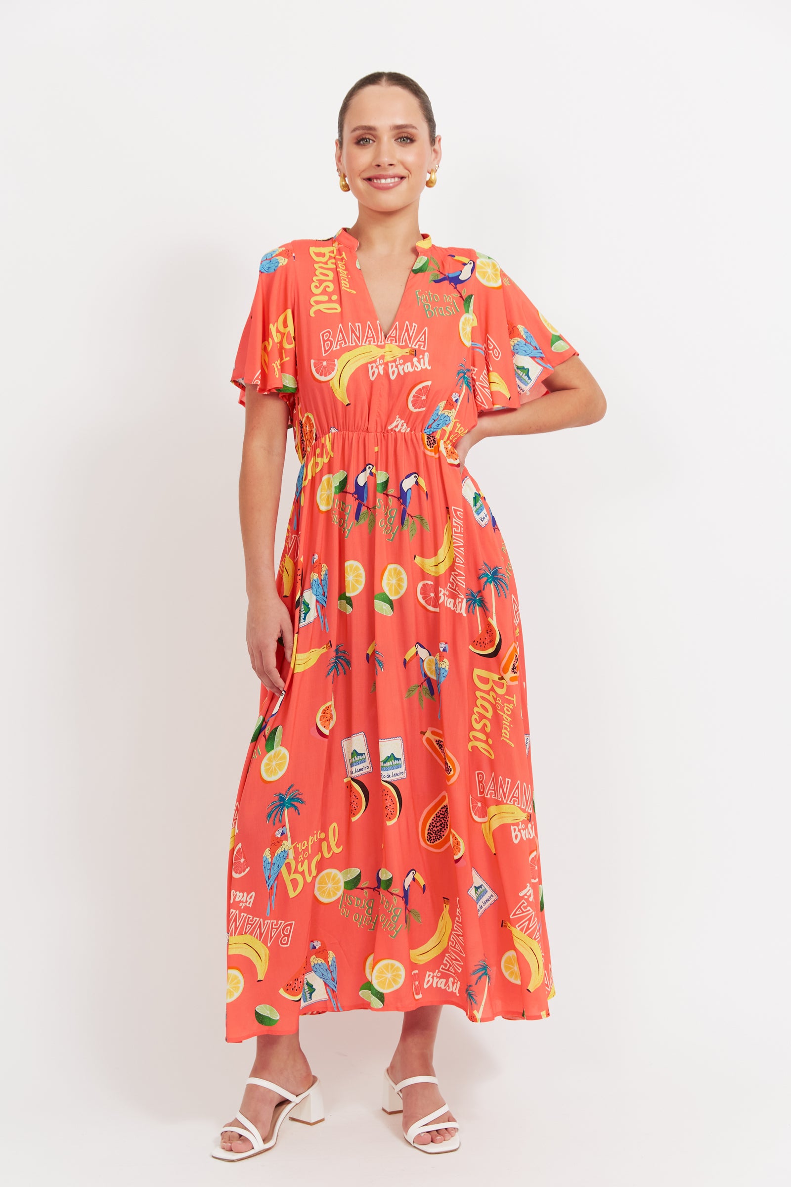 Cabana V Neck Maxi Dress