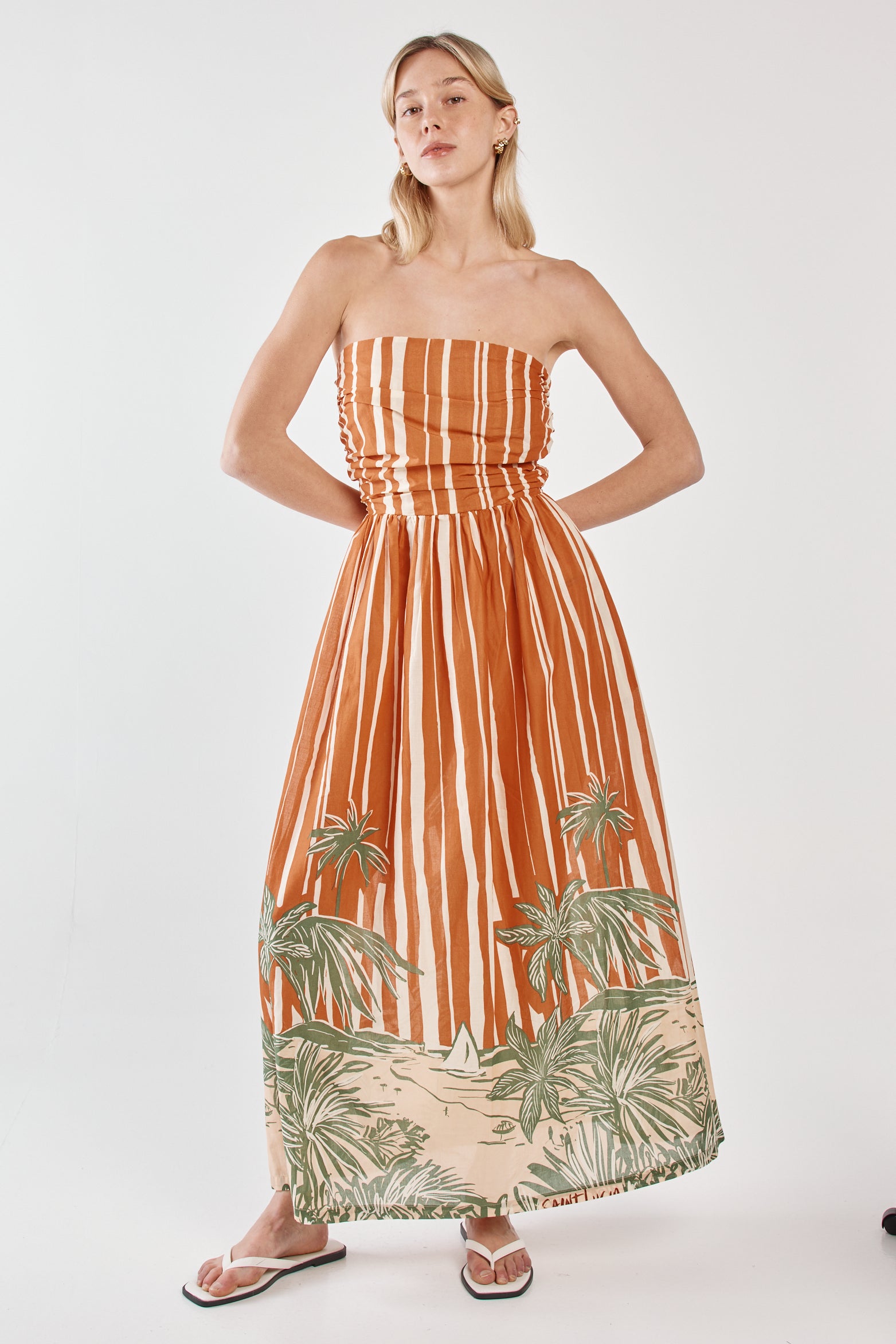 Mina Strapless Maxi Dress