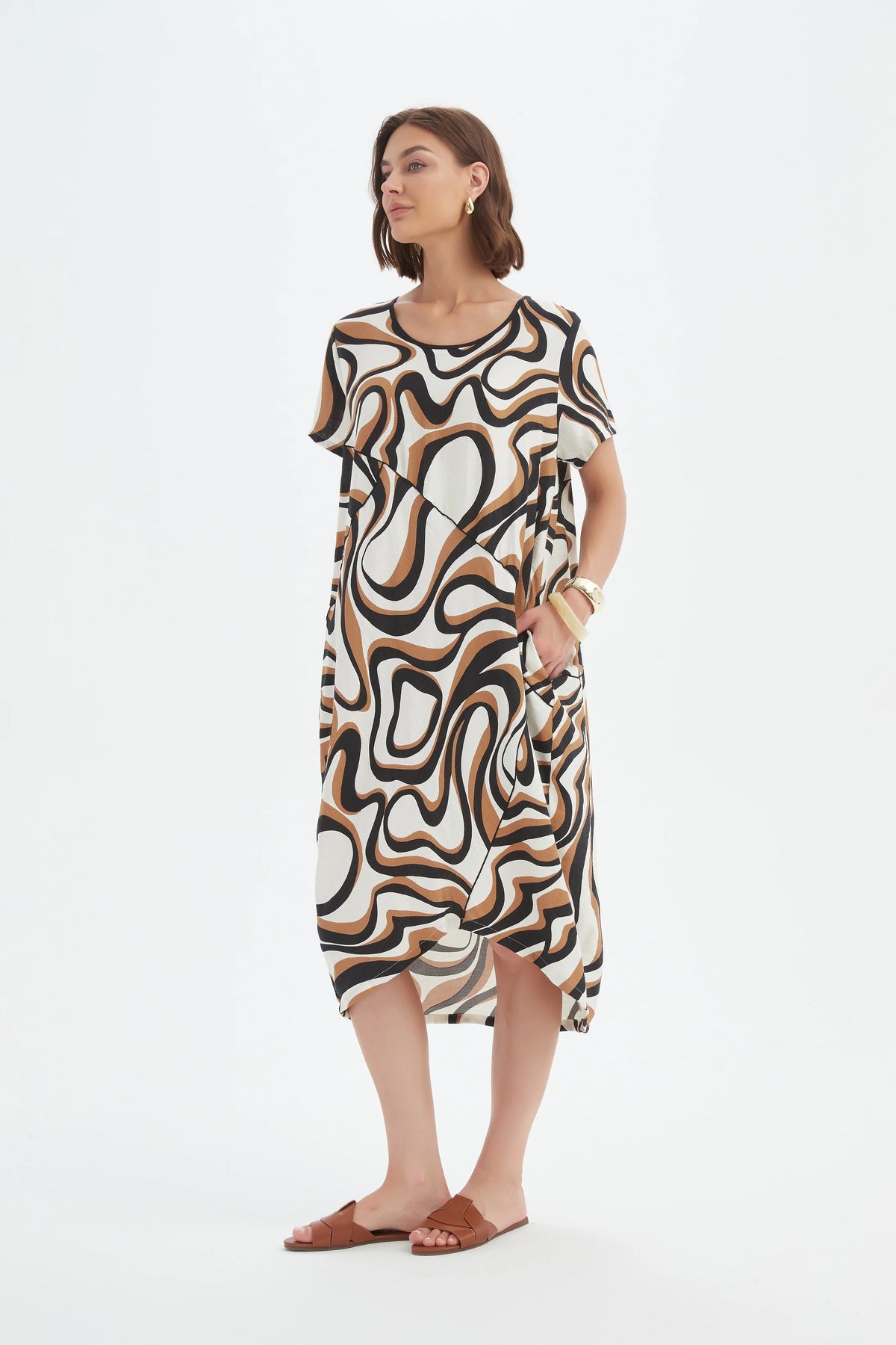Panel Print Dress