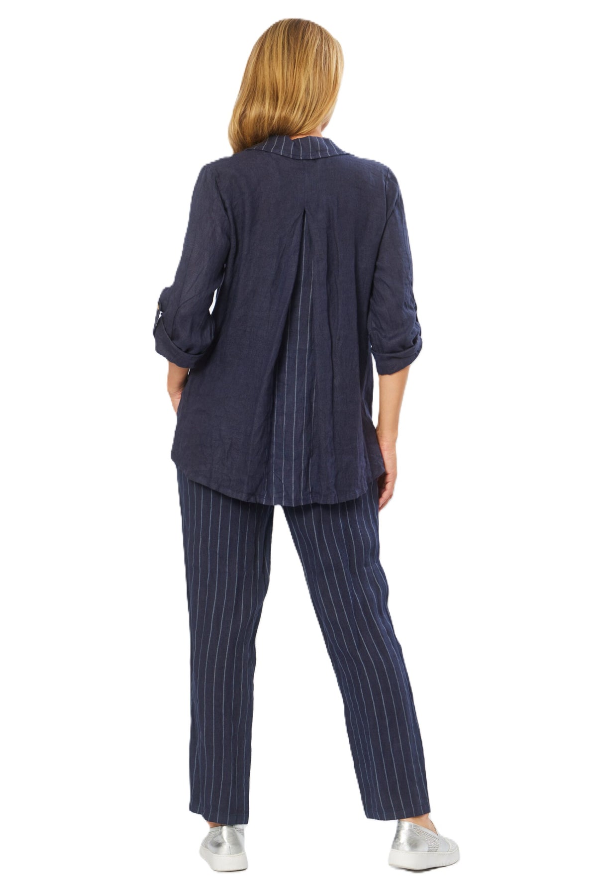 Linen Pin Stripe Pants