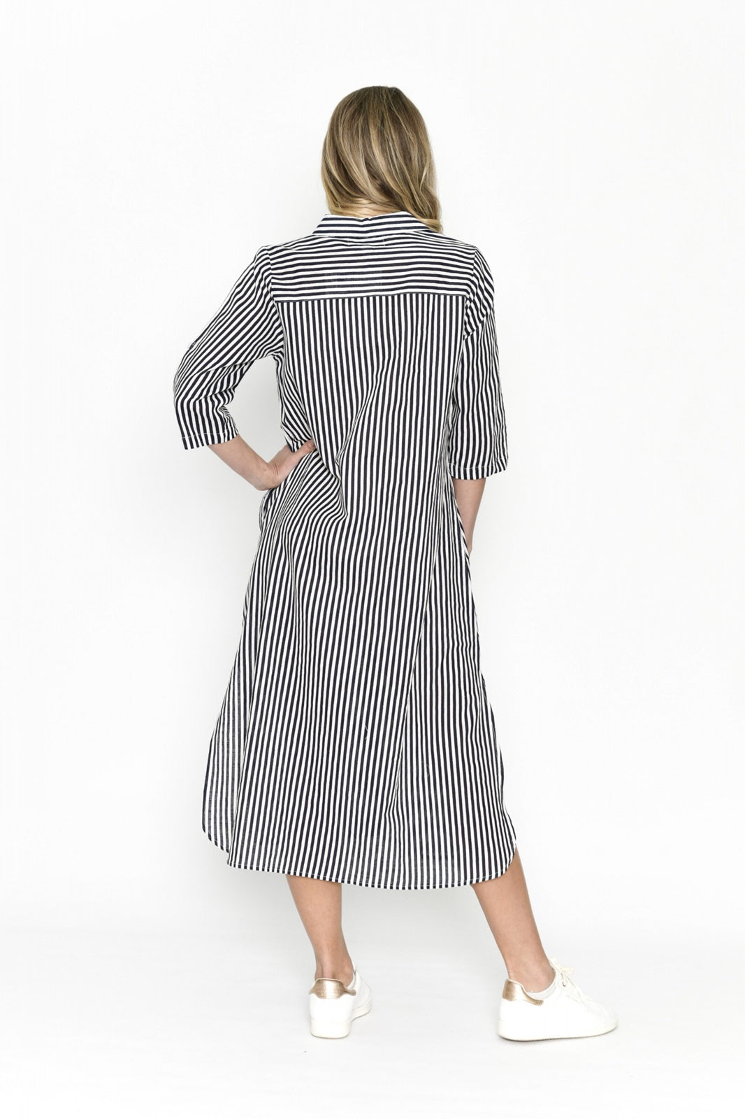 Sofia Striped Shirt Dress
