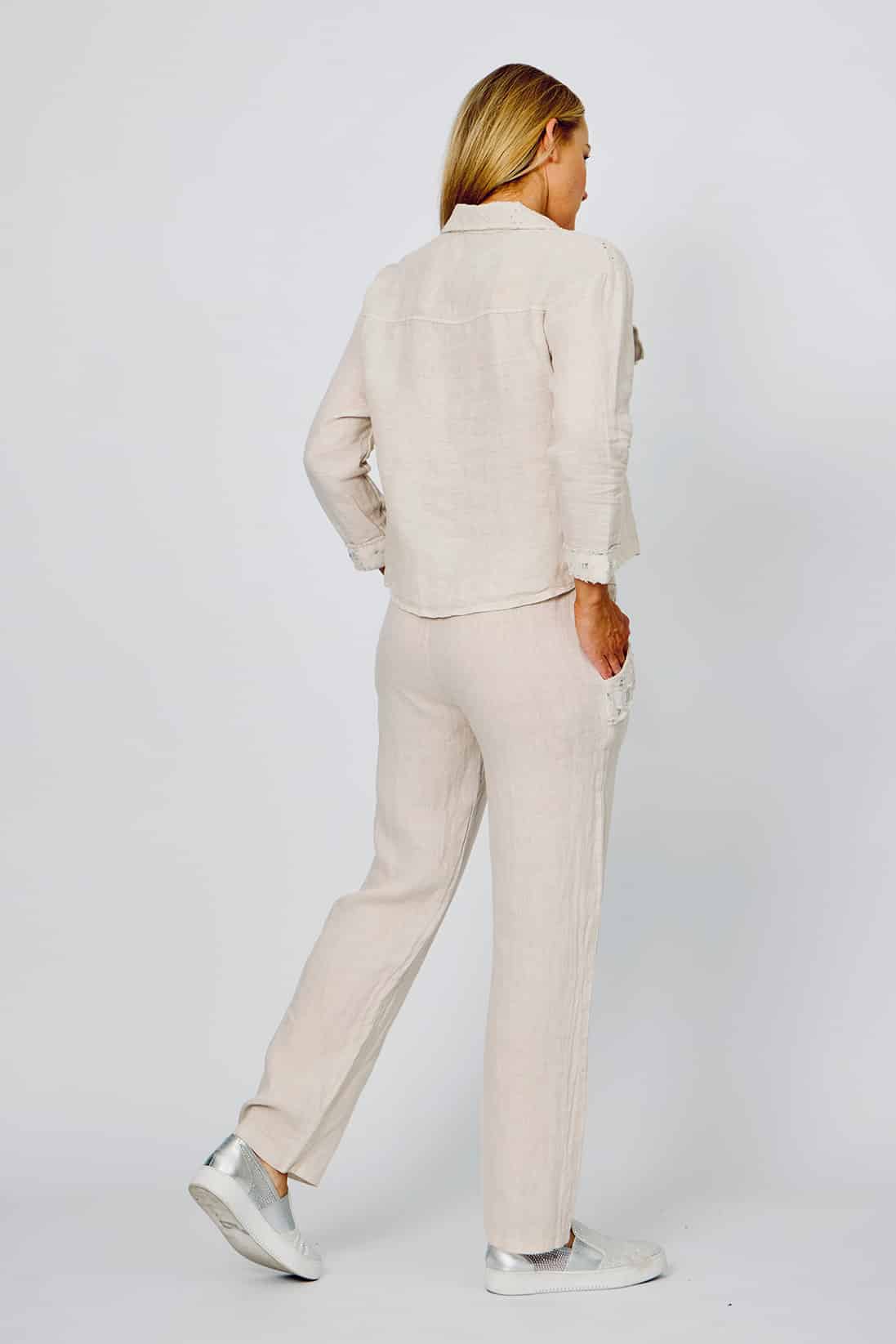 Linen Embroidered Jacket