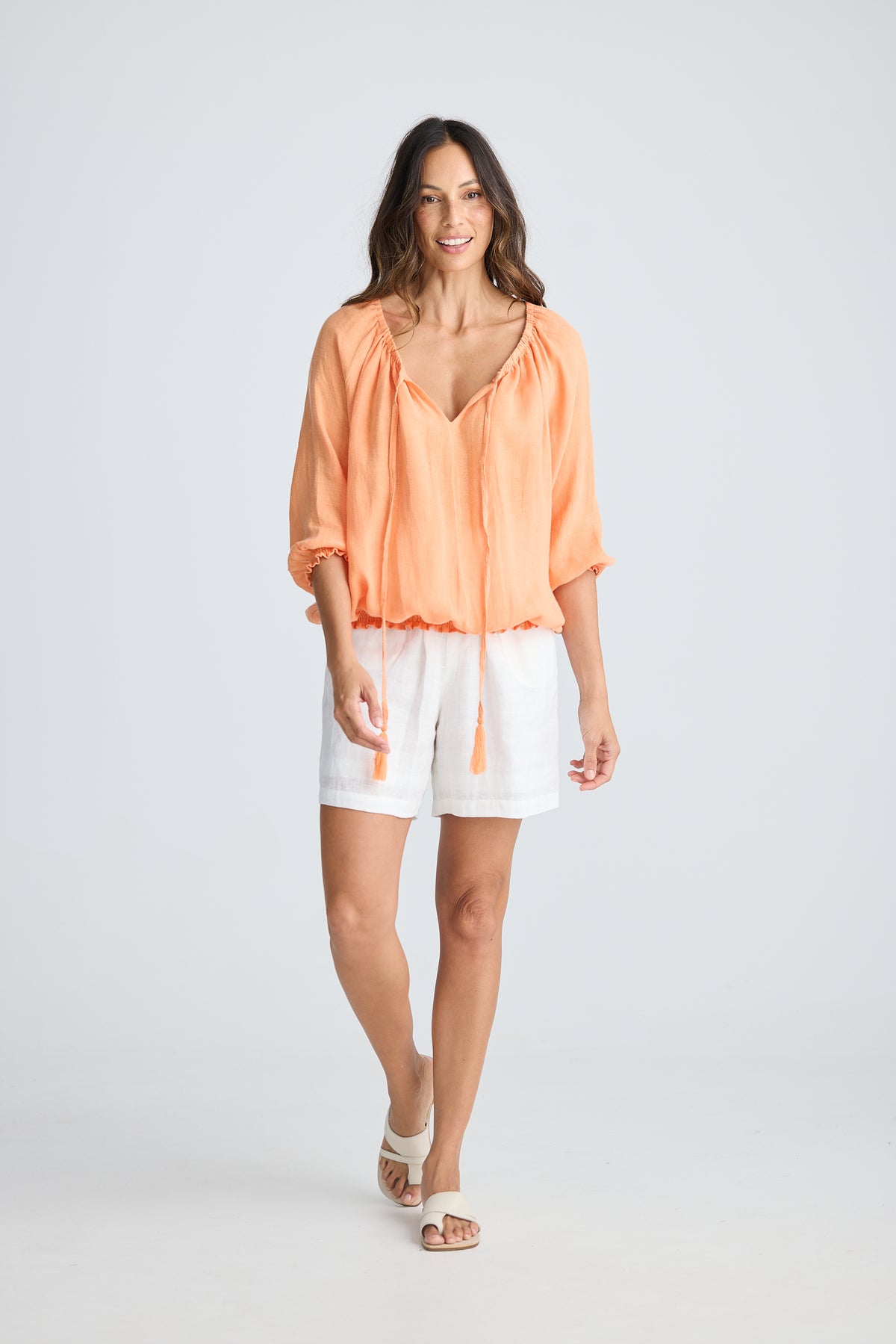Seaside Top - Linen Gauze