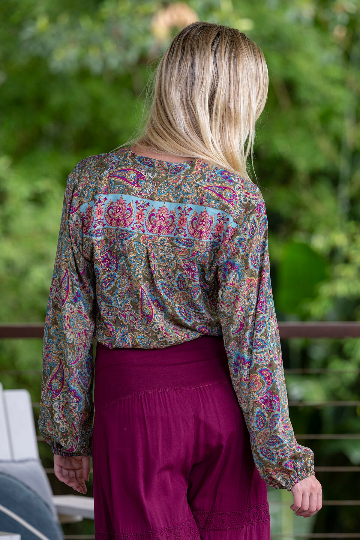 Olive Long Sleeve Blouse