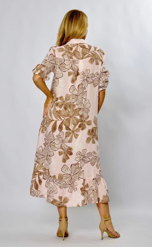 Frill Hem Shirt Dress