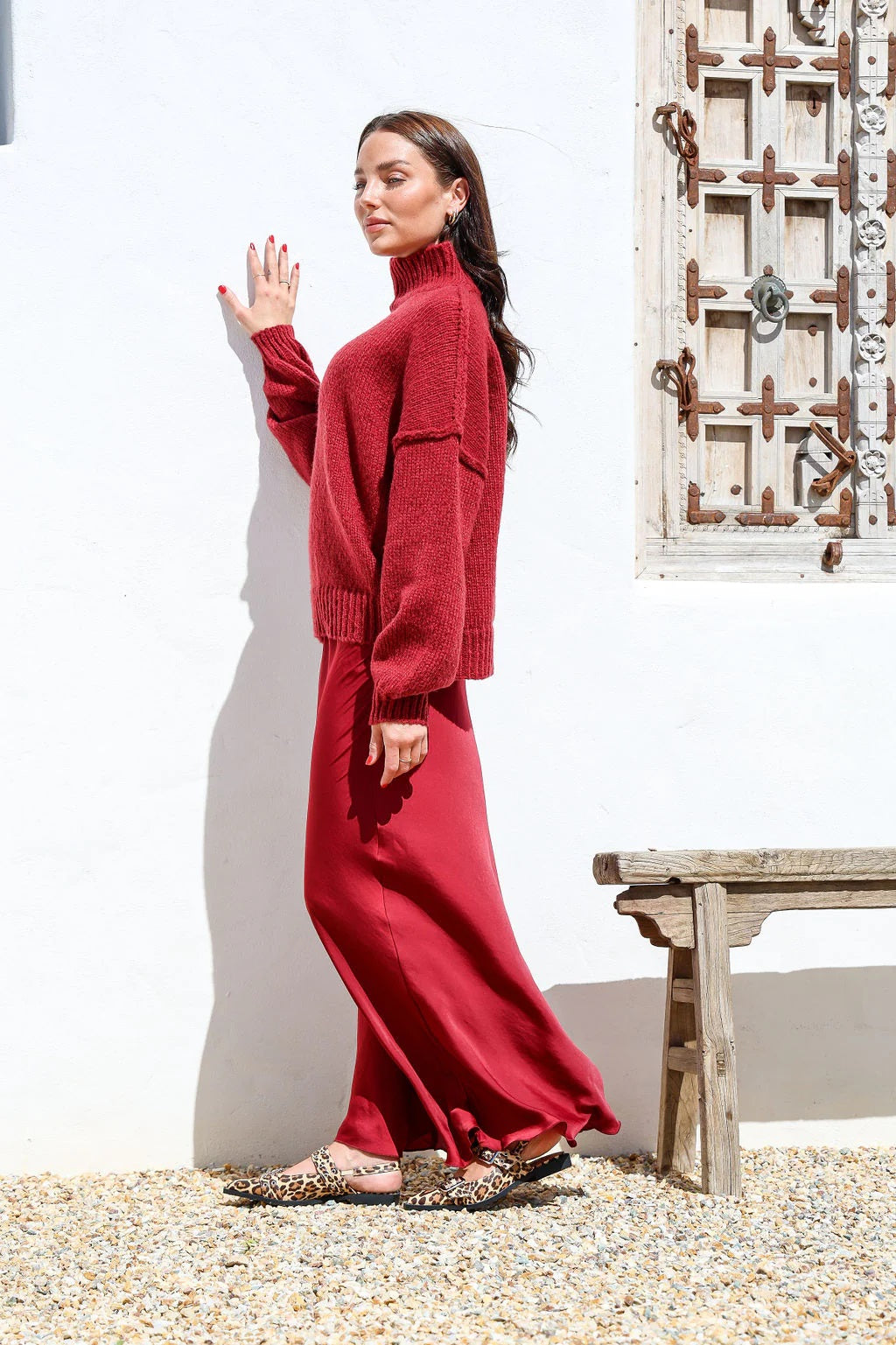 Janelle Satin Maxi Skirt