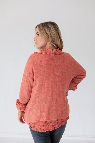 Floral 2in1 Shirt and Jumper
