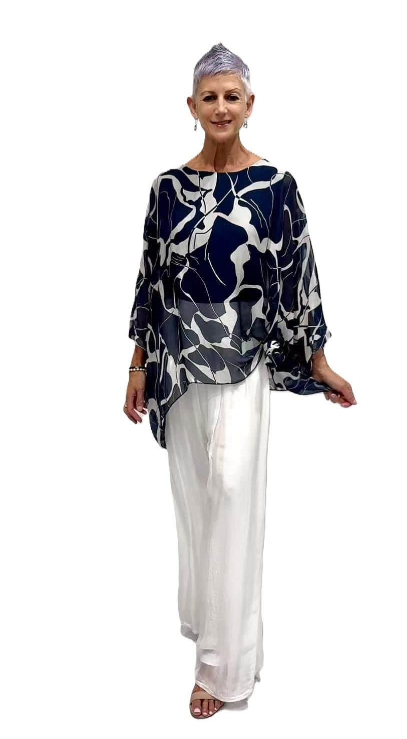 Abstract Kaftan Top