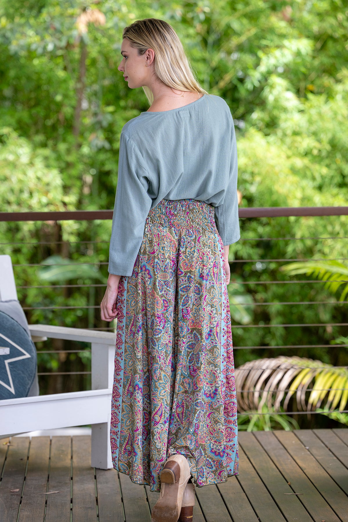 Olive Wide Leg Pants