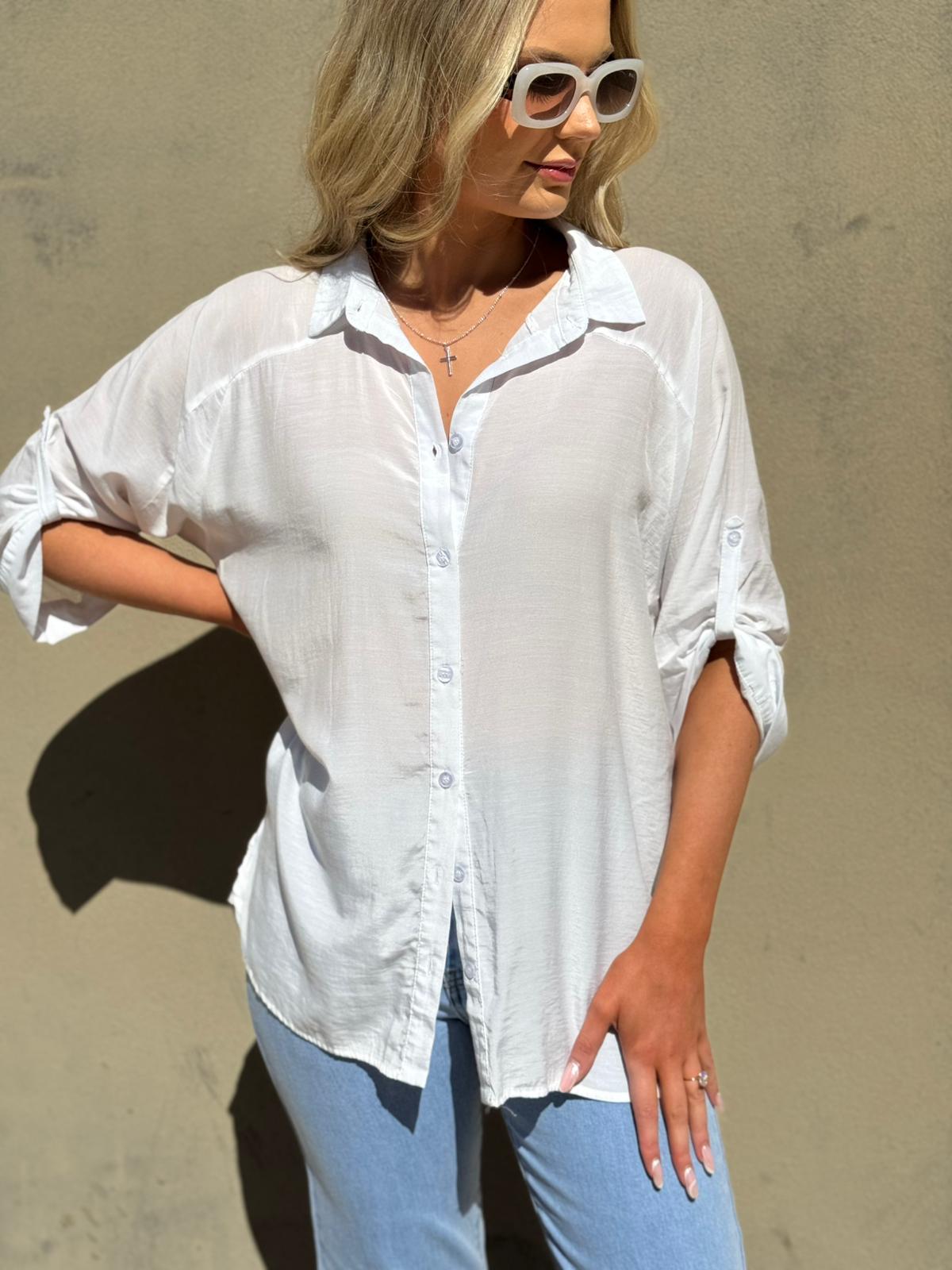 Slouch 3/4 Sleeve Blouse
